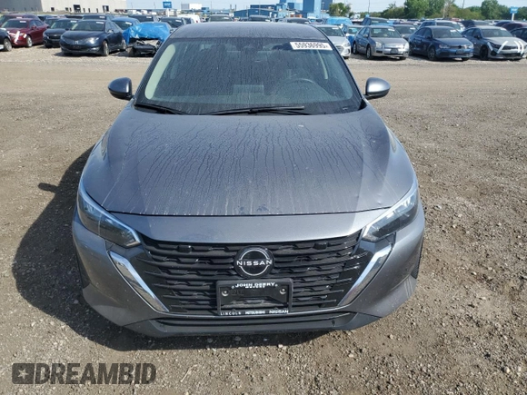 2024 Nissan Sentra SV with VIN 3N1AB8CV7RY223419, listed as a Copart auction lot 55936995 with 21,623 mi miles and Salvage title. Bid and sale history available at DreamBid. Image 5.