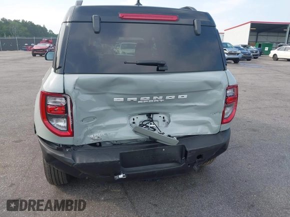 2024 Ford Bronco Sport Outer Banks with VIN 3FMCR9C6XRRF57501, listed as a IAAI auction lot 42295053 with 6,656 mi miles and . Bid and sale history available at DreamBid. Image 6.