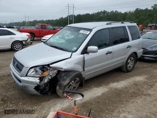 2004 Honda Pilot EX with VIN 2HKYF18564H609898, listed as a Copart auction lot 51265105 with 205,637 mi miles and Salvage Title. Bid and sale history available at carsss.com. Image 1.