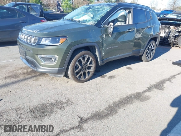 2021 Jeep Compass Limited with VIN 3C4NJDCB7MT599950, listed as a IAAI auction lot 41879491 with 67,282 mi miles and . Bid and sale history available at carsss.com. Image 17.