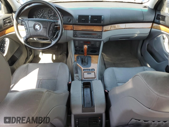2001 BMW 5 Series 525iA with VIN WBADT43431GF55113, listed as a Copart auction lot 52615965 with 151,416 mi miles and Salvage Title. Bid and sale history available at carsss.com. Image 8.