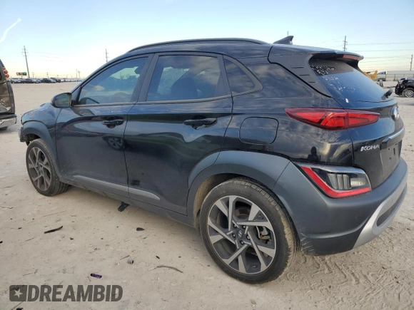 2023 Hyundai Kona Limited with VIN KM8K53A33PU971657, listed as a Copart auction lot 41685935 with 29,859 mi miles and Salvage Title. Bid and sale history available at carsss.com. Image 2.