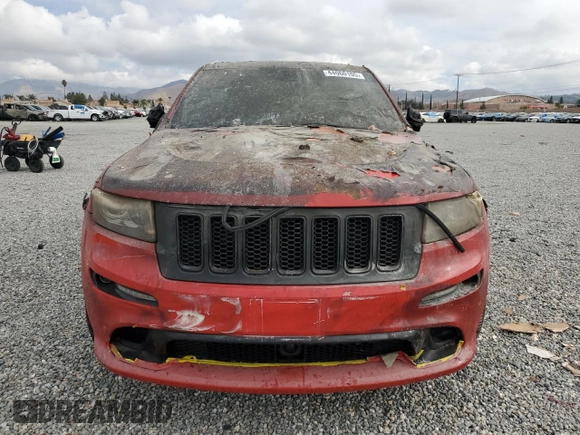 2012 Jeep Grand Cherokee SRT8 with VIN 1C4RJFDJ7CC217641, listed as a Copart auction lot 44060105 with 108,858 mi miles and Salvage Title. Bid and sale history available at carsss.com. Image 5.