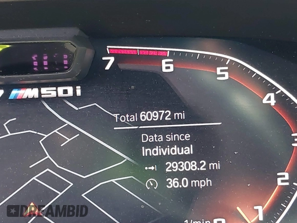 2022 BMW X7 M50i z VIN 5UXCX6C01N9L99140, wystawiony jako IAAI lot #41697545 z przebiegiem 60 972 mil mil oraz . Historia ofert i sprzedaży dostępna na DreamBid. Obrazek 15.