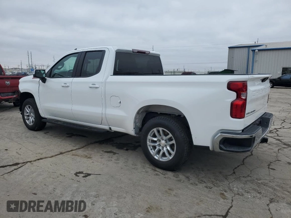 2021 Chevrolet Silverado 1500 LT with VIN 1GCRYDED0MZ108834, listed as a Copart auction lot 44818655 with 43,207 mi miles and Salvage Title. Bid and sale history available at DreamBid. Image 2.