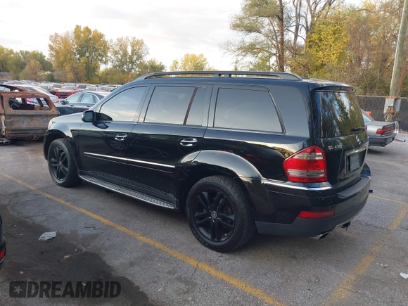 2008 Mercedes-Benz GL-Class 4.6L with VIN 4JGBF71E78A380644, listed as a IAAI auction lot 40677495 with 207,216 mi miles. Bid and sale history available at carsss.com. Image 3.