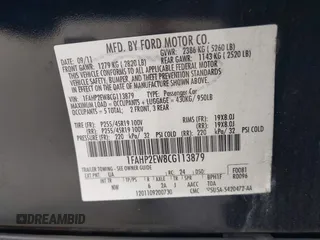 2012 Ford Taurus SEL with VIN 1FAHP2EW8CG113879, listed as a IAAI auction lot 42004495 with 194,952 mi miles and . Bid and sale history available at DreamBid. Image 9.