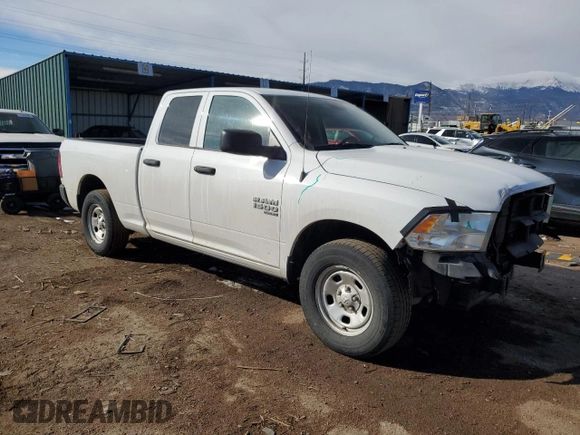 2019 Ram 1500 Classic Tradesman with VIN 1C6RR6FG6KS740333, listed as a Copart auction lot 43732445 with 27,254 mi miles and Salvage Title. Bid and sale history available at carsss.com. Image 4.