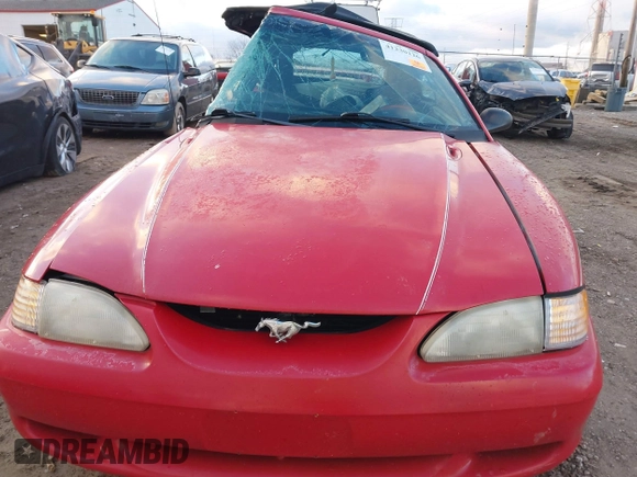 1998 Ford Mustang with VIN 1FAFP4442WF140251, listed as a IAAI auction lot 41230126 with 128,583 mi miles. Bid and sale history available at carsss.com. Image 12.