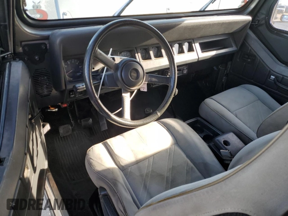 1993 Jeep Wrangler with VIN 1J4FY29S2PP242528, listed as a Copart auction lot 49787365 with 147,707 mi miles and Salvage Title. Bid and sale history available at carsss.com. Image 8.
