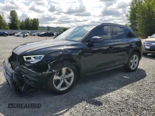 2020 Audi Q5 Premium Plus with VIN WA1BNAFY2L2013610, listed as a Copart auction lot 57633135 with 27,835 mi miles and Salvage title. Bid and sale history available at DreamBid. Image 1.