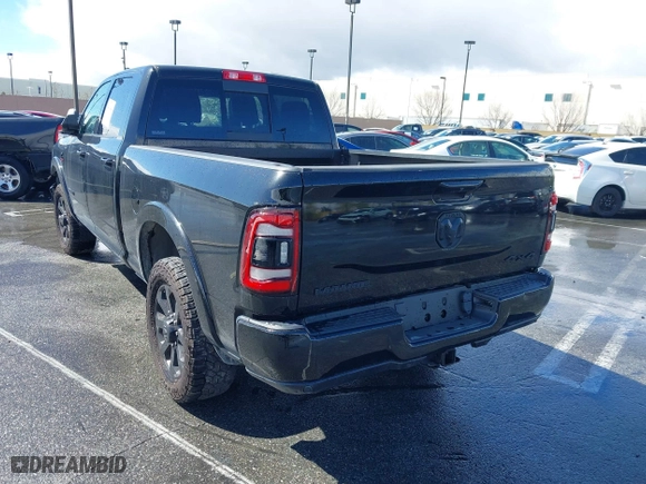 2022 Ram 2500 Laramie with VIN 3C6UR5FL2NG377414, listed as a IAAI auction lot 41492443 with 100,477 mi miles. Bid and sale history available at carsss.com. Image 3.