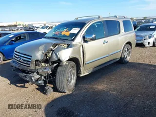 2005 Infiniti QX56 with VIN 5N3AA08C65N805580, listed as a IAAI auction lot 42009147 with 124,937 mi miles and . Bid and sale history available at carsss.com. Image 2.