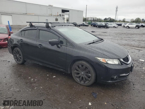 2014 Honda Civic EX-L with VIN 2HGFB2F98EH544403, listed as a Copart auction lot 51933625 with 168,926 mi miles and Salvage Title. Bid and sale history available at DreamBid. Image 4.