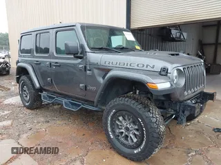 2022 Jeep Wrangler Unlimited Rubicon 392 with VIN 1C4JJXSJ6NW184770, listed as a IAAI auction lot 42354279 with 49,643 mi miles and . Bid and sale history available at DreamBid. Image 1.
