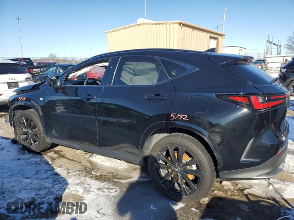 2022 Lexus NX with VIN JTJKGCEZ7N2001460, listed as a Copart auction lot 89335195 with 37,502 mi miles and Salvage Title. Bid and sale history available at carsss.com. Image 2.