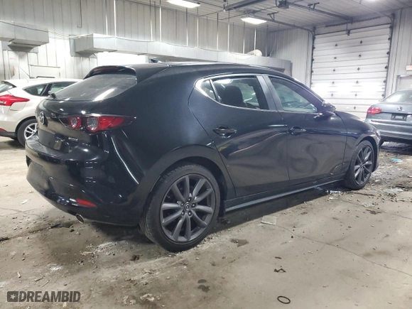 2019 Mazda Mazda3 Hatchback w/Preferred Pkg with VIN JM1BPAMM6K1141658, listed as a Copart auction lot 87951975 with 76,575 mi miles and Salvage Title. Bid and sale history available at carsss.com. Image 3.