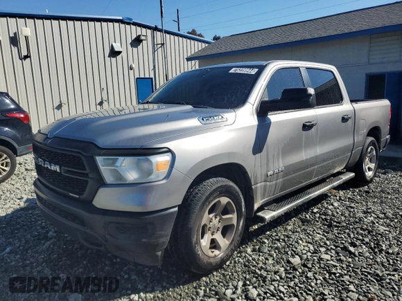 2019 Ram 1500 Tradesman with VIN 1C6RREGT0KN523266, listed as a Copart auction lot 75239944 with 92,879 mi miles and Clean Title. Bid and sale history available at carsss.com. Image 1.
