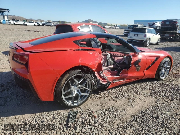 2016 Chevrolet Corvette 2LT with VIN 1G1YD2D72G5123928, listed as a Copart auction lot 85249054 with 52,336 mi miles and Salvage Title. Bid and sale history available at carsss.com. Image 3.