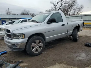 2005 Dodge 1500 SLT with VIN 1D7HU16D65J607535, listed as a Copart auction lot 45557295 with 155,686 mi miles and Salvage Title. Bid and sale history available at DreamBid. Image 1.