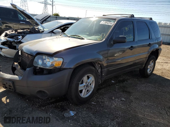 2006 Ford Escape XLS with VIN 1FMYU02Z66KD24839, listed as a Copart auction lot 72984314 with 225,626 mi miles and Salvage Title. Bid and sale history available at carsss.com. Image 1.