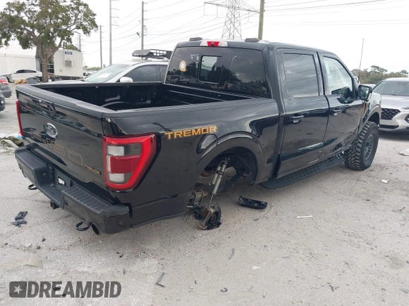 2022 Ford F-150 XL with VIN 1FTEW1E87NFA89840, listed as a IAAI auction lot 41260882 with 40,964 mi miles and . Bid and sale history available at DreamBid. Image 4.