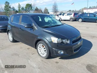 2014 Chevrolet Sonic LT with VIN 1G1JC6SB4E4151333, listed as a IAAI auction lot 41815985 with 112,123 mi miles. Bid and sale history available at carsss.com. Image 1.