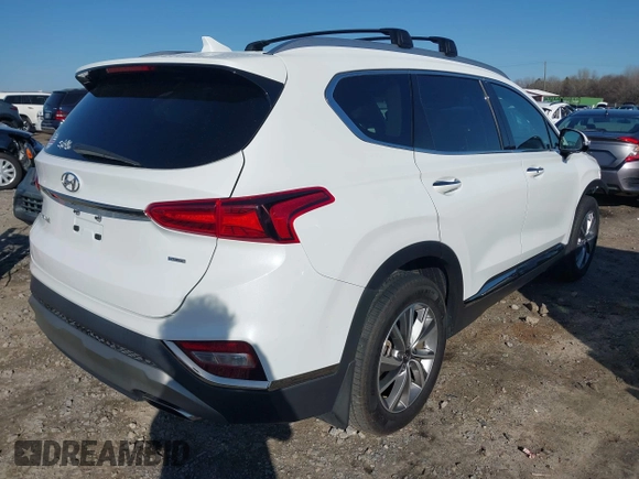 2020 Hyundai Santa Fe Limited with VIN 5NMS5CAD4LH245627, listed as a IAAI auction lot 41498703 with 56,745 mi miles. Bid and sale history available at carsss.com. Image 4.