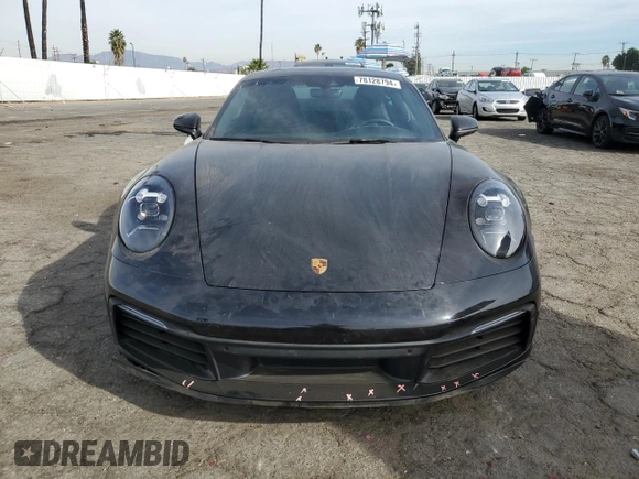 2024 Porsche 911 Carrera with VIN WP0AA2A98RS207523, listed as a Copart auction lot 78128794 with 5,956 mi miles and Salvage Title. Bid and sale history available at carsss.com. Image 5.