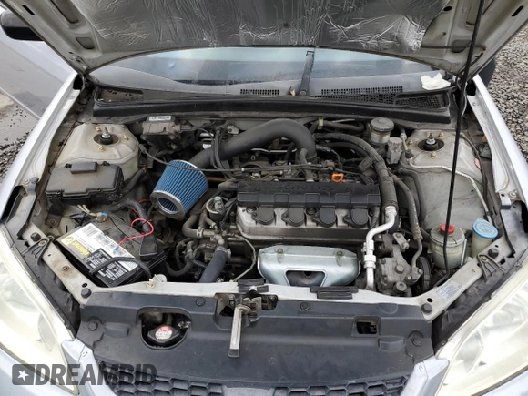2005 Honda Civic LX with VIN 1HGEM215X5L062688, listed as a Copart auction lot 78461154 with 162,124 mi miles and Salvage Title. Bid and sale history available at DreamBid. Image 11.