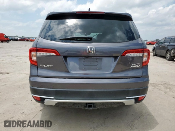 2021 Honda Pilot Elite with VIN 5FNYF6H09MB051707, listed as a Copart auction lot 59348355 with 100,000 mi miles and Salvage title. Bid and sale history available at DreamBid. Image 6.