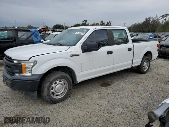 2019 Ford F-150 XL with VIN 1FTEW1C50KFC15847, listed as a Copart auction lot 88732235 with 153,898 mi miles and Salvage Title. Bid and sale history available at DreamBid. Image 1.