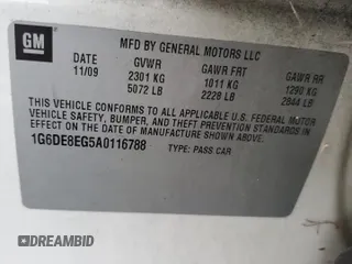 2010 Cadillac CTS with VIN 1G6DE8EG5A0116788, listed as a Copart auction lot 76986474 with Not Provided miles and Salvage Title. Bid and sale history available at DreamBid. Image 13.