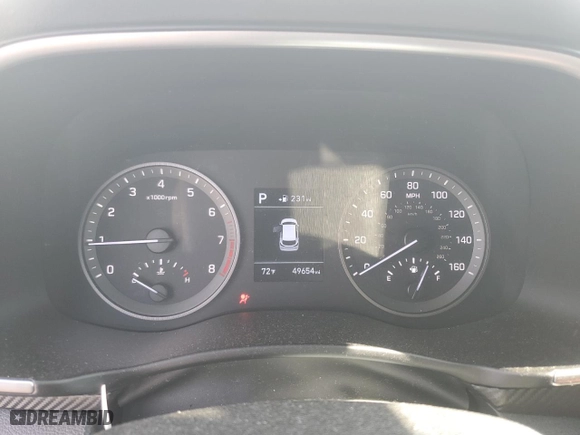 2021 Hyundai Tucson Limited with VIN KM8J3CALXMU407825, listed as a Copart auction lot 48349665 with 49,654 mi miles and Salvage Title. Bid and sale history available at carsss.com. Image 9.