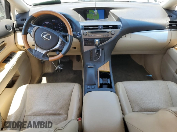 2015 Lexus RX 450h with VIN 2T2ZB1BA1FC002539, listed as a Copart auction lot 53195065 with 111,621 mi miles and Salvage title. Bid and sale history available at DreamBid. Image 8.