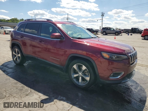 2019 Jeep Cherokee Limited with VIN 1C4PJLDB1KD171943, listed as a Copart auction lot 58273005 with 126,115 mi miles and Salvage title. Bid and sale history available at DreamBid. Image 4.