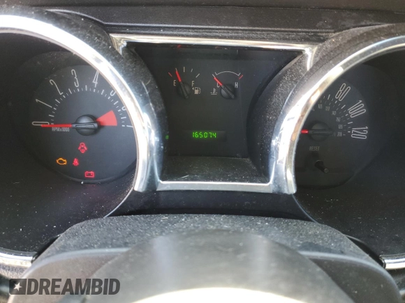 2007 Ford Mustang Deluxe with VIN 1ZVFT80N975339183, listed as a Copart auction lot 87650895 with 165,074 mi miles and Salvage Title. Bid and sale history available at carsss.com. Image 9.