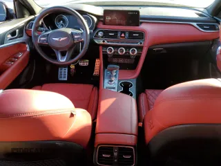 2023 Genesis G70 3.3T with VIN KMTG54TE1PU129108, listed as a Copart auction lot 89346275 with 22,457 mi miles and Salvage Title. Bid and sale history available at DreamBid. Image 8.