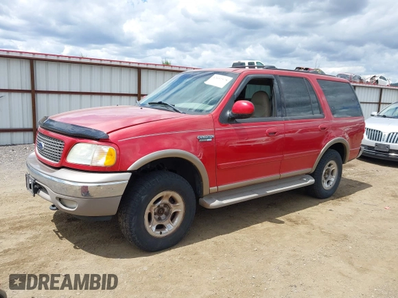2002 Ford Expedition Eddie Bauer with VIN 1FMPU18LX2LA99978, listed as a IAAI auction lot 42692578 with 143,127 mi miles and . Bid and sale history available at DreamBid. Image 2.