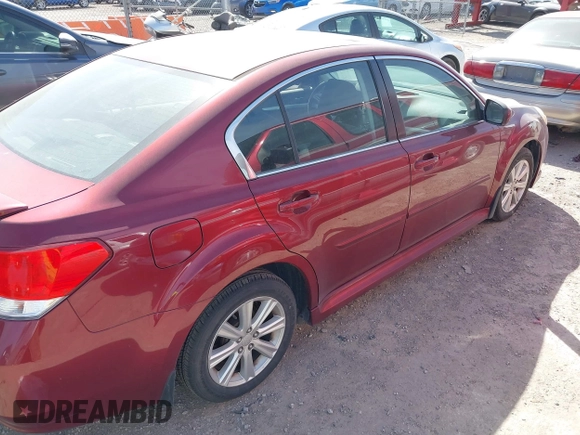 2012 Subaru Legacy 2.5i Premium with VIN 4S3BMCG62C3032296, listed as a IAAI auction lot 41781946 with 184,148 mi miles. Bid and sale history available at carsss.com. Image 4.