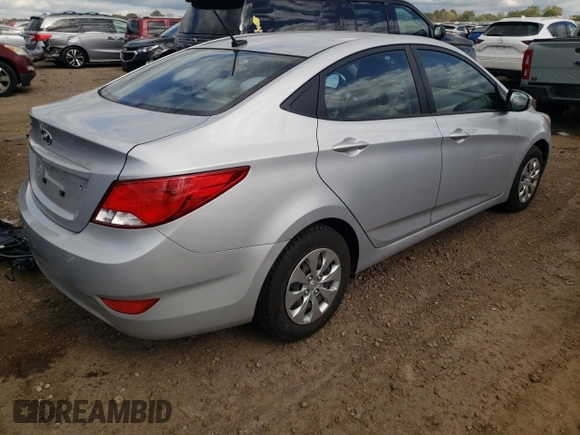 2016 Hyundai Accent SE with VIN KMHCT4AE9GU072335, listed as a Copart auction lot 71236713 with 107,887 mi miles and . Bid and sale history available at DreamBid. Image 3.