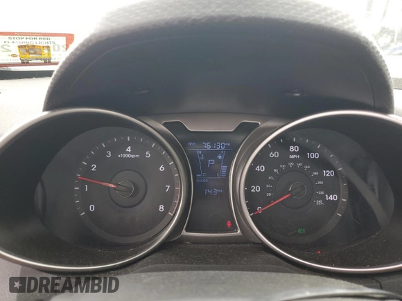2014 Hyundai Veloster with VIN KMHTC6AD8EU199612, listed as a Copart auction lot 71808324 with 76,130 mi miles and Salvage Title. Bid and sale history available at carsss.com. Image 9.