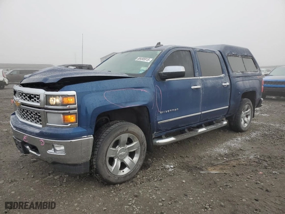 2015 Chevrolet Silverado 1500 LTZ with VIN 3GCUKSEC2FG381641, listed as a Copart auction lot 88495915 with 190,006 mi miles and Salvage Title. Bid and sale history available at carsss.com. Image 1.