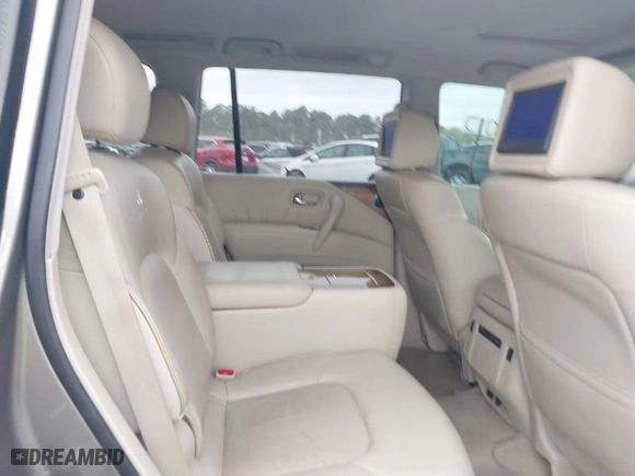 2012 Infiniti QX56 7-passenger with VIN JN8AZ2NF6C9518203, listed as a IAAI auction lot 41942714 with 186,917 mi miles. Bid and sale history available at carsss.com. Image 8.