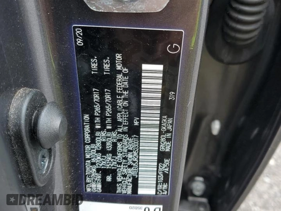 2021 Toyota 4Runner SR5 with VIN JTEEU5JR2M5230017, listed as a Copart auction lot 56715035 with 73,439 mi miles and Salvage title. Bid and sale history available at DreamBid. Image 13.
