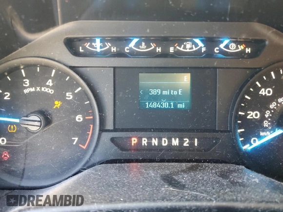 2015 Ford F-150 XLT with VIN 1FTEW1EF9FKE55062, listed as a Copart auction lot 46934545 with 148,430 mi miles and Salvage title. Bid and sale history available at DreamBid. Image 9.