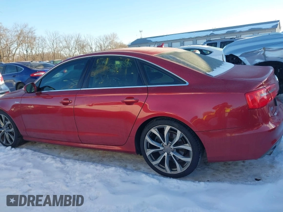 2013 Audi A6 3.0T Prestige with VIN WAUJGAFC5DN030463, listed as a IAAI auction lot 41304345 with 134,216 mi miles. Bid and sale history available at carsss.com. Image 14.