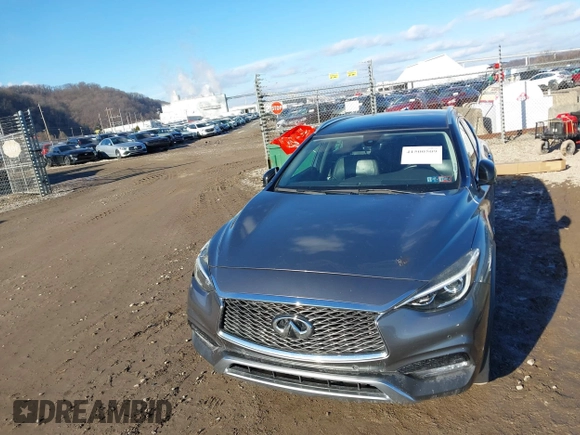 2017 Infiniti QX30 Luxury with VIN SJKCH5CR1HA020547, listed as a IAAI auction lot 41500509 with 64,263 mi miles. Bid and sale history available at carsss.com. Image 12.
