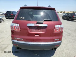 2010 GMC Acadia SLT1 with VIN 1GKLVMEDXAJ264974, listed as a Copart auction lot 61571175 with 169,688 mi miles and Salvage title. Bid and sale history available at DreamBid. Image 6.