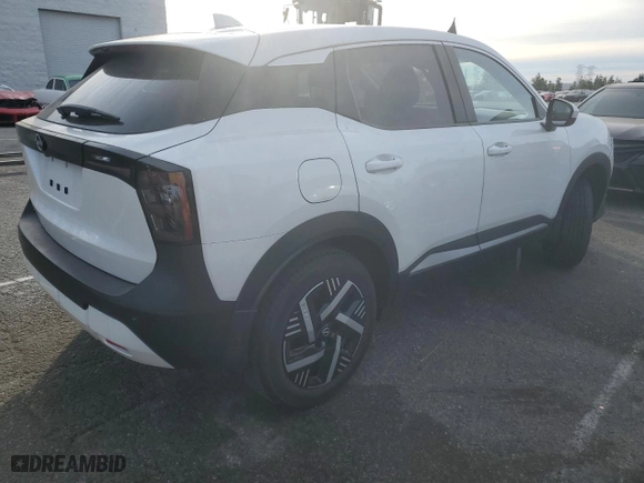 2025 Nissan Kicks SV with VIN 3N8AP6CAXSL338913, listed as a Copart auction lot 41838175 with 2,160 mi miles and Salvage Title. Bid and sale history available at carsss.com. Image 3.